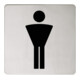 Keuco Türschild Plan Symbol Herren, verchromt-1