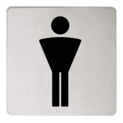 Keuco Türschild Plan Symbol Herren, verchromt