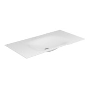 Keuco Varicor-Einzelwaschtisch Edition 11 arkt we s-matt, 140x53,5cm, m HL/ÜL