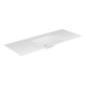 Keuco Varicor lavabo individuel Edition 11 arctique blanc mat, 245x53,5cm, sans robinetterie-1