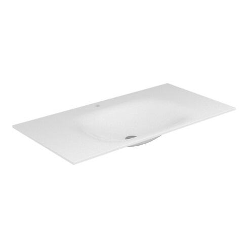 Keuco Varicor lavabo individuel Edition 11 arctique blanc s-mat, 140x53,5cm, c/DSH