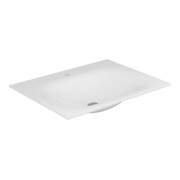 Keuco Varicor lavabo individuel Edition 11 arkt blanc mat, 70x53,5 cm, avec HL/ÜL