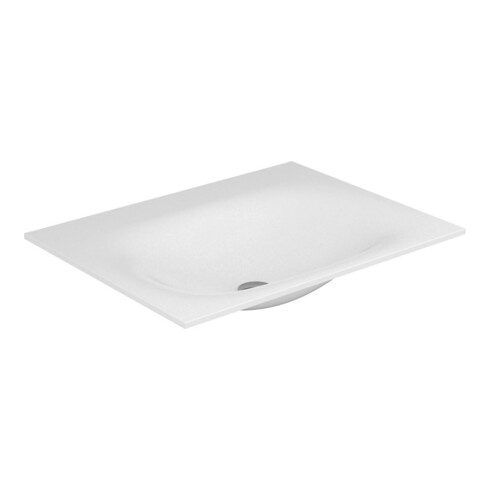 Keuco Varicor lavabo individuel Edition 11 arkt weiß s-mat, 105x53,5 cm, sans HL/ÜL