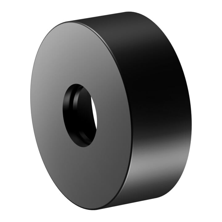 Keuco Verlängerungsrosette rd, f G 1/2 Anschlüsse, UP, schwarz-matt