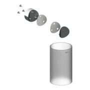 Keuco Verre cristal véritable, pièce de rechange ACC 19964 pour 12864 mat chromé/blanc-1
