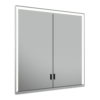 Keuco Vis à aggloméré porte longue Royal Lumos 70x73x16cm, sans Abl, BL, argenté anodisé