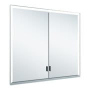 Keuco Vis à bois pour porte longue Royal Lumos 80x73x13cm, sans abattant, blanc, argent anodisé