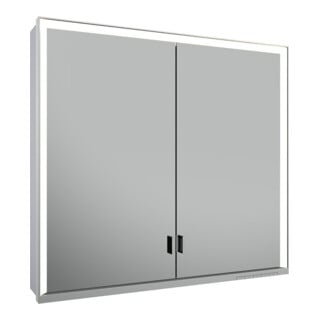 Keuco Vis à bois pour porte longue Royal Lumos 80x73x16cm, sans Abl, WV, 2 portes, alu anodisé argent