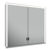 Keuco Vis à bois pour porte longue Royal Lumos 80x73x16cm, sans Abl, WV, 2 portes, alu anodisé argent