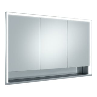 Keuco Vis à bois pour portes courtes Royal Lumos 120x73x16cm, avec Abl, blanc, Hz, anodisé argent
