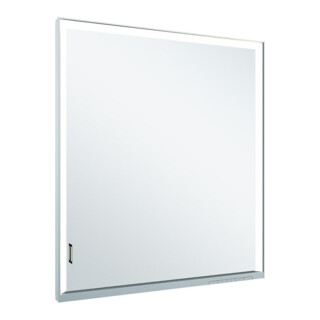 Keuco Vis pour panneau bois porte longue Royal Lumos 65x73x13cm, gauche, blanc, 1 vantail, avec tablette