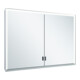 Keuco Vis pour panneau de particules porte longue Royal Lumos 100x73x13cm, s/ouvr., WV, 2p., alu anodisé argent-1