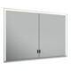 Keuco Vis pour panneau Longue porte Royal Lumos 105x73x16cm, s. Abl, BL, argenté anodisé-1