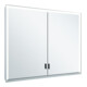 Keuco Vis pour panneau longue porte Royal Lumos 90x73x13cm, s/ouvr., WV, 2-p., alu anodisé-1