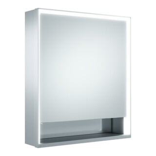 Keuco Vis pour panneau porte courte Royal Lumos 65x73,5x16,5cm, à droite, pré-monté, anodisé argent