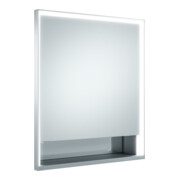 Keuco Vis pour panneau porte courte Royal Lumos 65x73x16cm, An R, BL, Miroir Hz., avec Abl