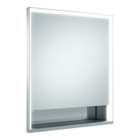 Keuco Vis pour panneau porte courte Royal Lumos 65x73x16cm, gauche, blanc, 1 vantail, avec tablette