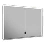 Keuco Vis pour panneau porte longue Royal Lumos 100x73x16cm, o Abl, WV, 2 portes, alu anodisé argenté