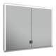 Keuco Vis pour panneau porte longue Royal Lumos 90x73x16cm, sans Abl, WV, 2 portes, alu anodisé argent-1