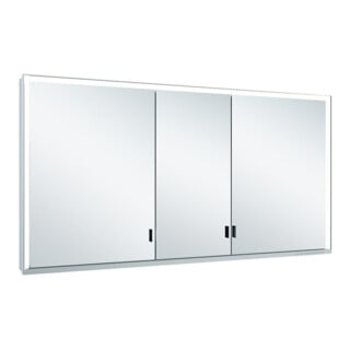 Keuco Vis pour panneau portes longues Royal Lumos 140x73x13cm, o Abl, WV, 3-p., si-élox
