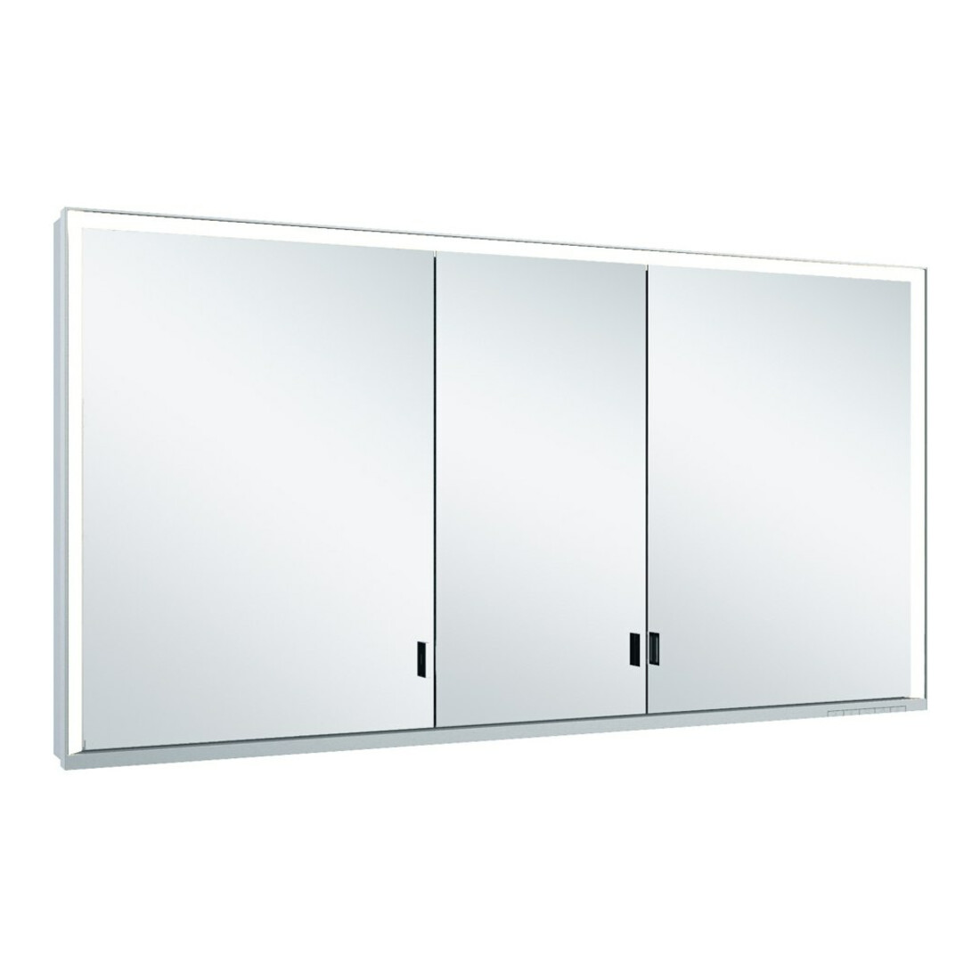 Keuco Vis pour panneau portes longues Royal Lumos 140x73x13cm, o Abl, WV, 3-p., si-élox