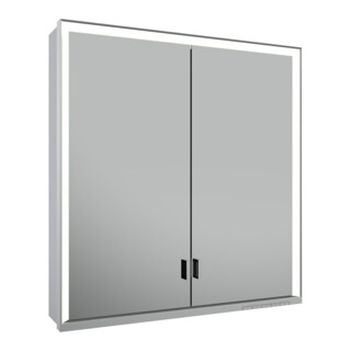 Keuco Vis pour panneaux porte longue Royal Lumos 70x73x16cm, o Abl, WV, 2-p., alu anodisé