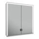 Keuco Vis pour panneaux porte longue Royal Lumos 70x73x16cm, o Abl, WV, 2-p., alu anodisé-1