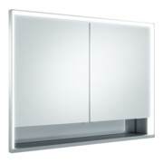 Keuco Vis pour panneaux portes courtes Royal Lumos 100x73x13cm, avec Abl, blanc, 2 pièces, avec Hz