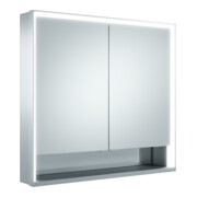 Keuco Vis pour panneaux portes courtes Royal Lumos 80x73x13cm, avec Abl, WV, 2 portes, alu anodisé argent
