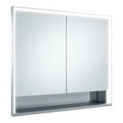 Keuco Vis pour panneaux portes courtes Royal Lumos 90x73x13cm, avec Abl, encastré, 2 portes