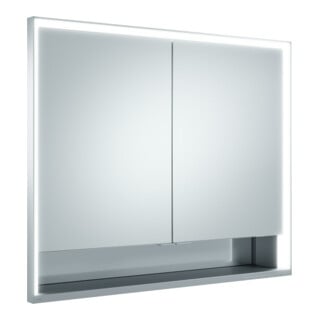 Keuco Vis pour panneaux portes courtes Royal Lumos 90x73x16cm, m Abl, encastré, 2 portes