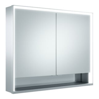 Keuco Vis pour panneaux portes courtes Royal Lumos 90x73x16cm, m Abl, WV, 2-p., alu anodisé argent