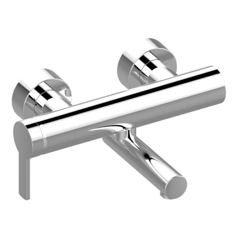 Keuco Wand-Waschtisch-Einhebelmischer Plan blue Aluminium-finish, 199mm, Aufputz