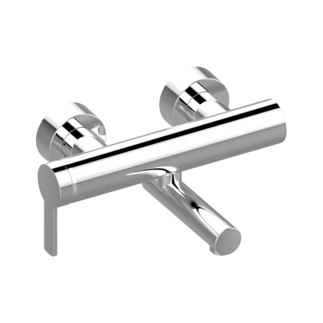 Keuco Wand-Waschtisch-Einhebelmischer Plan blue Aluminium-finish, 249mm, Aufputz
