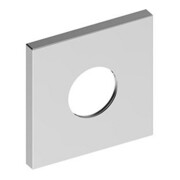 Keuco Wandrosette eckig IXMO 105x105mm, f Ab/Umstellv, UP, ni. geb.