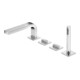 Keuco Wannen-4-Loch-Armatur Edition 11 WR-Mont., Ausl. 220mm, SW-chrom geb.-1