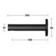 Keuco Wanneneinlauf IXMO Ausl. 180mm, schwarz matt, runde Rosette-4