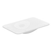 Keuco Waschtisch Edition 400 blanc, 60x1,6x40cm, sans trou robinet/débordement
