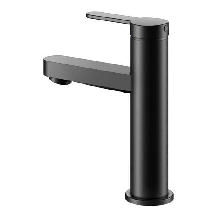 Keuco Waschtisch-Einhebelmischer 100 IXMO Flat Ausl. 109mm, o. Abl.garn, schwarz matt