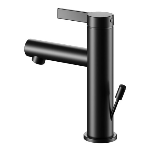 Keuco Waschtisch-Einhebelmischer 100 IXMO Pure Ausl. 110mm, m Abl-Garnitur, sw matt