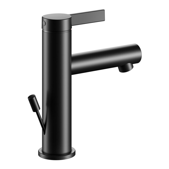 Keuco Waschtisch-Einhebelmischer 100 IXMO Pure Ausl. 110mm, m Abl-Garnitur, sw matt