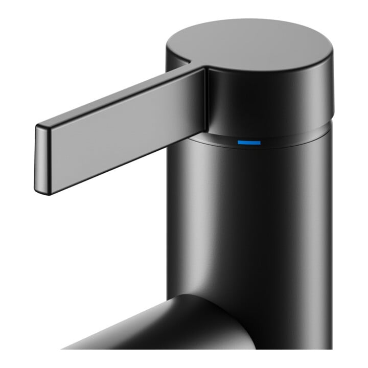 Keuco Waschtisch-Einhebelmischer 100 IXMO Pure Ausl. 110mm, o. Abl-Garnitur, sw matt