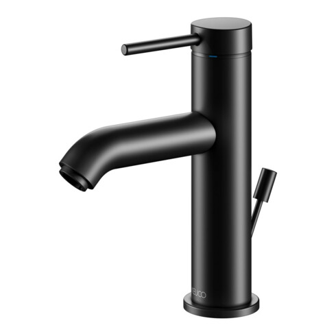 Keuco Waschtisch-Einhebelmischer 100 IXMO Soft Ausl. 114mm, m Abl-Garnitur, sw matt