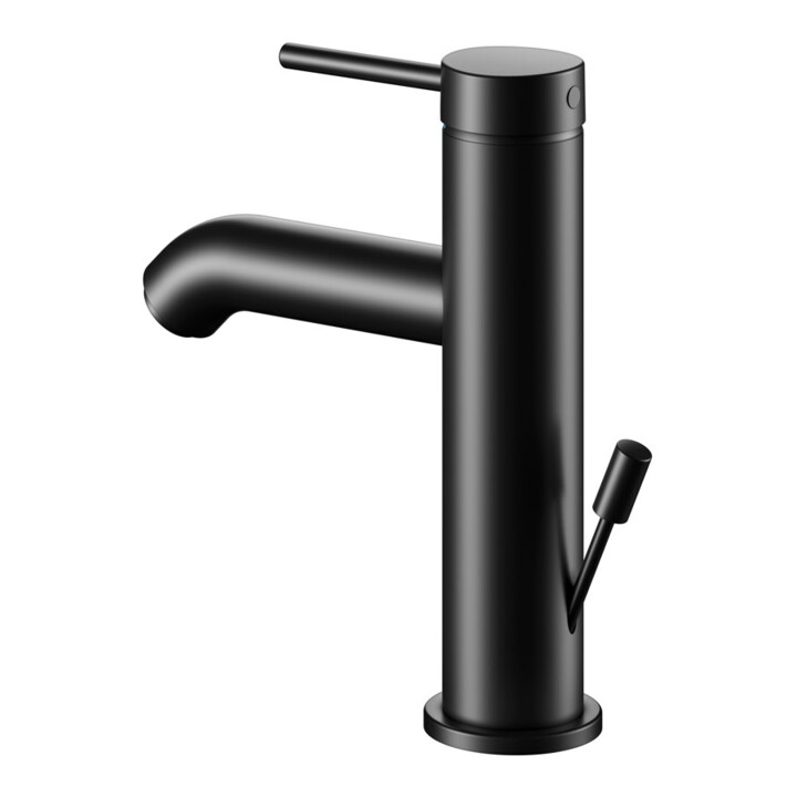 Keuco Waschtisch-Einhebelmischer 100 IXMO Soft Ausl. 114mm, m Abl-Garnitur, sw matt
