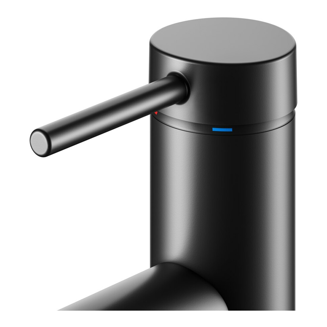 Keuco Waschtisch-Einhebelmischer 100 IXMO Soft Ausl. 114mm, o. Abl-Garnitur, sw matt