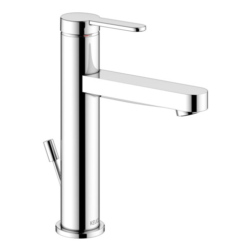 Keuco Waschtisch-Einhebelmischer 130 IXMO Flat A 124mm, m Abl.garn, Ros. rd, verchromt