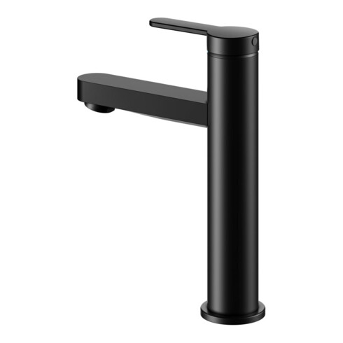 Keuco Waschtisch-Einhebelmischer 130 IXMO Flat Ausl. 124mm, o. Abl.garn, Ros. rd, sw ma