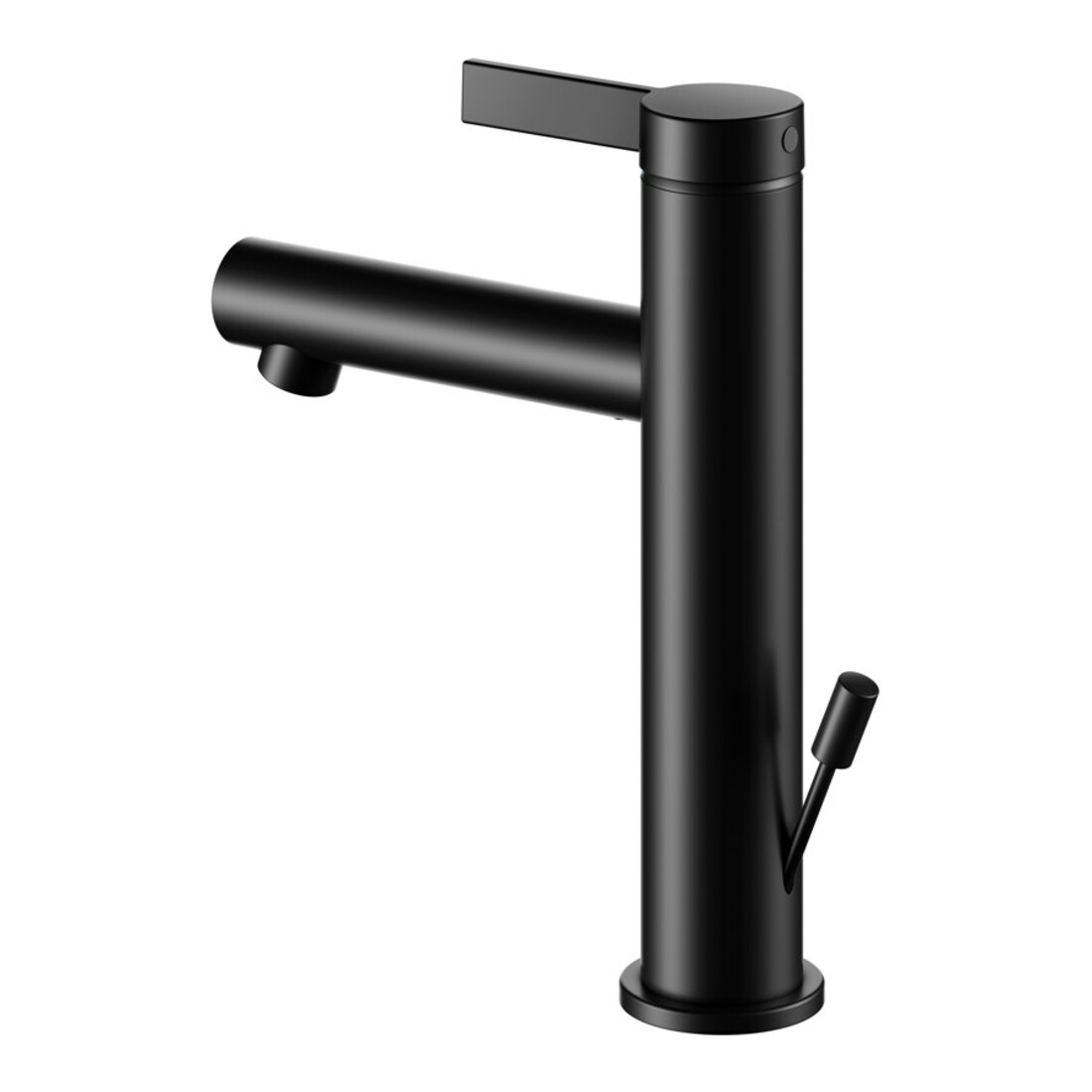 Keuco Waschtisch-Einhebelmischer 130 IXMO Pure A 125mm, m Abl-Garnitur, Ros. rd, sw m