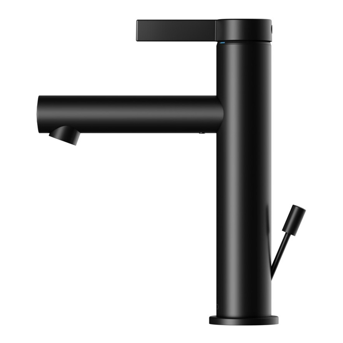 Keuco Waschtisch-Einhebelmischer 130 IXMO Pure A 125mm, m Abl-Garnitur, Ros. rd, sw m
