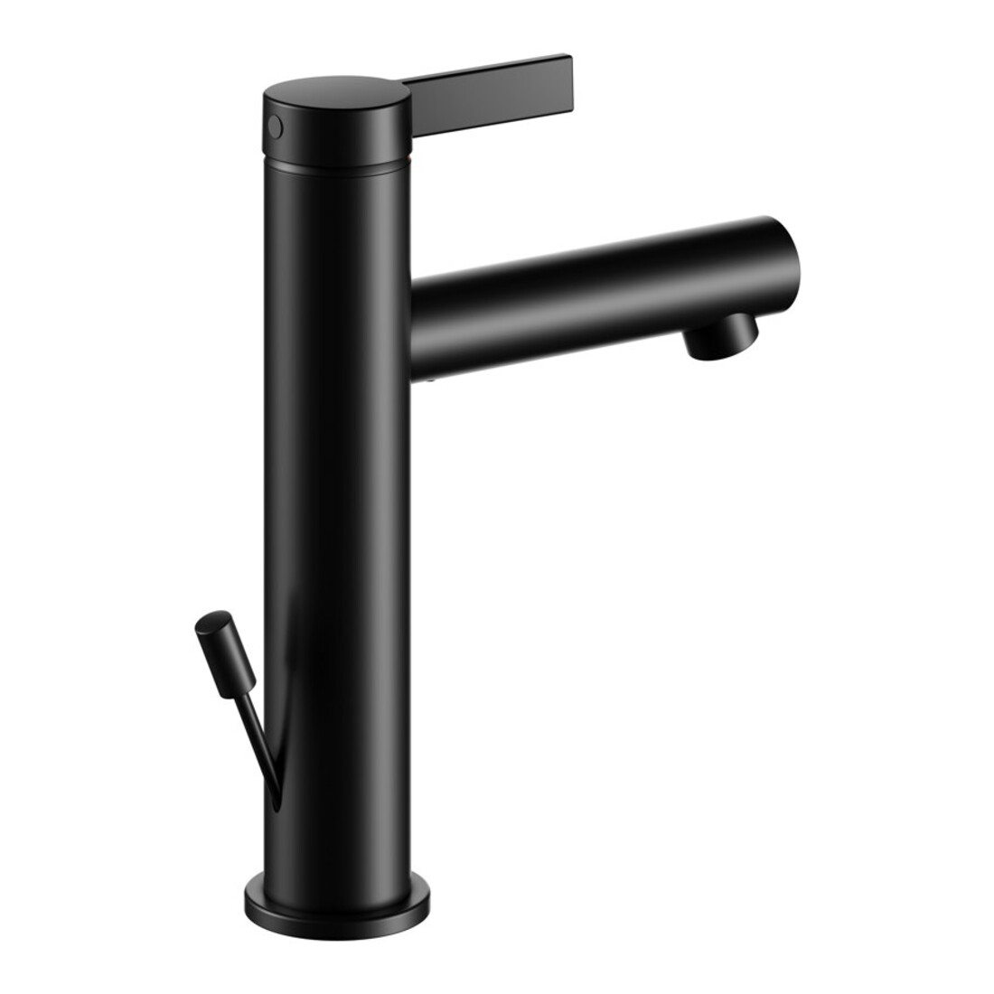 Keuco Waschtisch-Einhebelmischer 130 IXMO Pure A 125mm, m Abl-Garnitur, Ros. rd, sw m